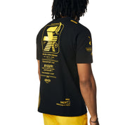 Smoke Rise Utility Graphic Gel Printed Waffle T-Shirt - Canary