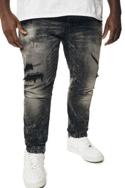 Big and Tall - Vintage Washed Denim Jeans - Bali Grey