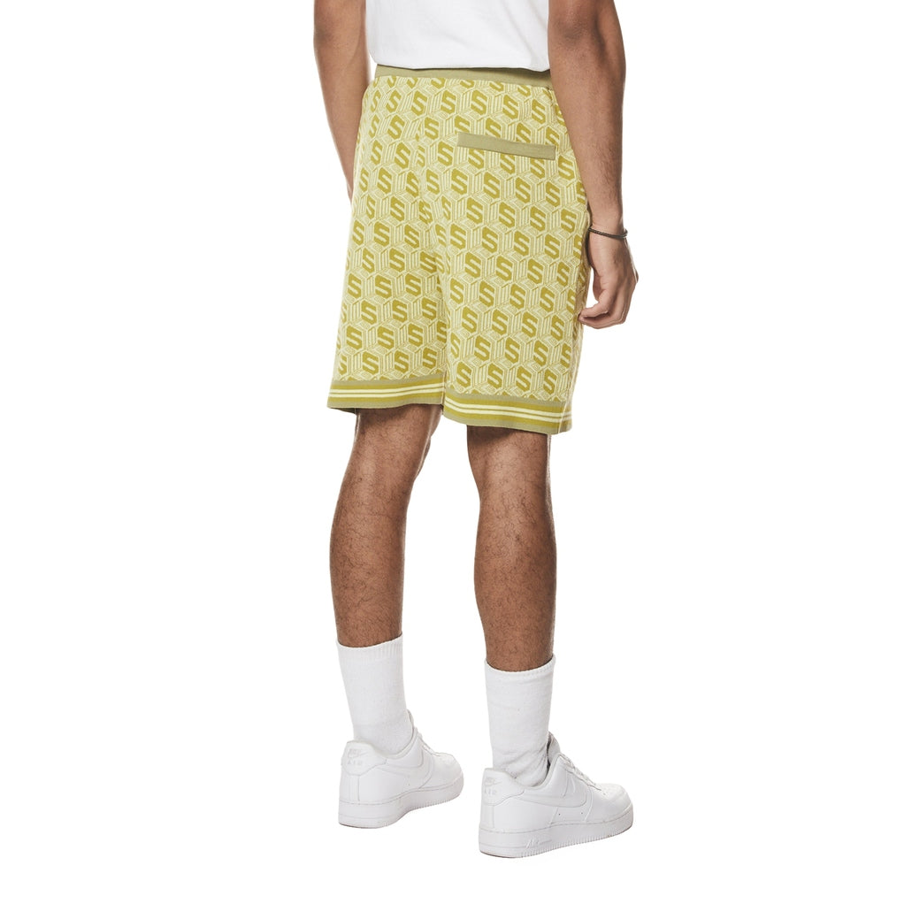 Smoke Rise Jacquard Knit Shorts - Kelp