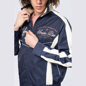 Smoke Rise Colorblock Windbreaker Jacket - Navy