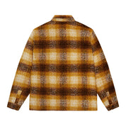 Smoke Rise Plaid Flannel Overshirt - Butterscotch