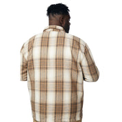 Smoke Rise Big and Tall Big and Tall Plaid Flannel Overshirt - Driftwood