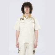 Smoke Rise Pitstop S/S Buttondown Shirt - Ecru