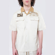 Smoke Rise Pitstop S/S Buttondown Shirt - Ecru