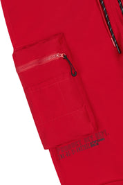 Windbreaker Utility Pants - Red