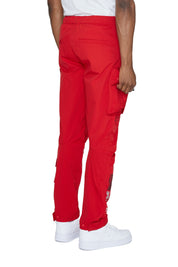Windbreaker Utility Pants - Red