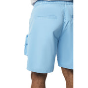 Smoke Rise Utility Windbreaker Cargo Shorts - Carolina Blue