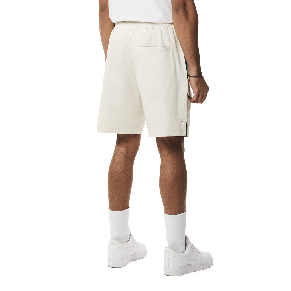 Smoke Rise Graphic Twill Shorts - Chalk