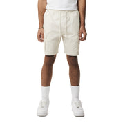 Smoke Rise Graphic Polished Twill Shorts - Chalk