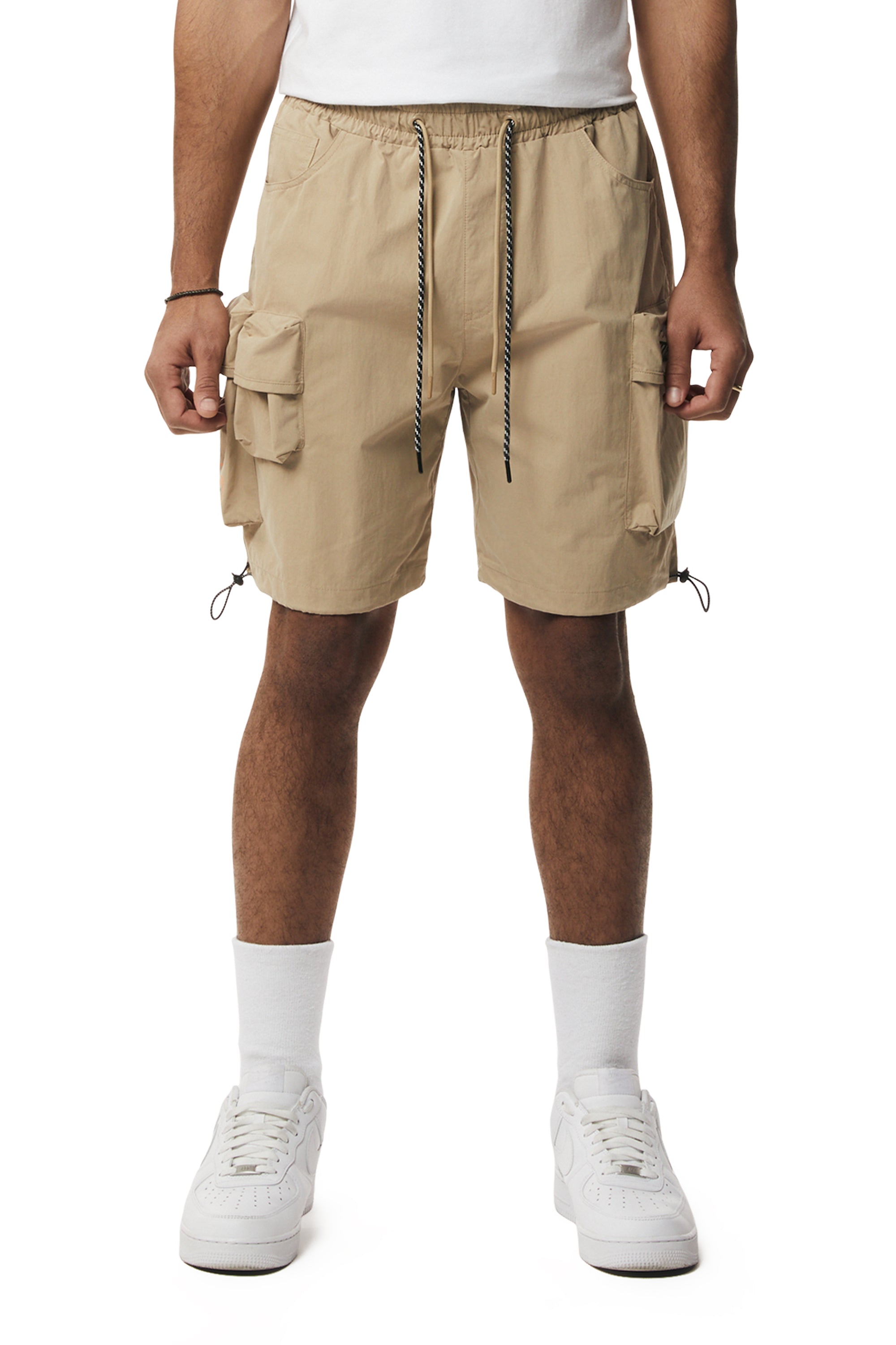 Brushed Cargo Shorts - Khaki