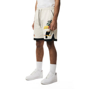 Smoke Rise Toucan Resort Polished Twill Shorts - Chalk