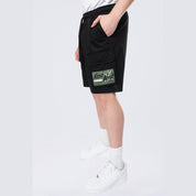 Smoke Rise Pitstop Cargo Twill Lounge Shorts - Black