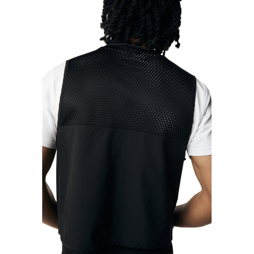 Smoke Rise Utility Windbreaker Vest - Black