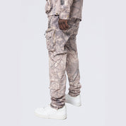 Smoke Rise Utility Windbreaker Pants - Khaki Hunting Camo