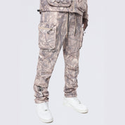 Smoke Rise Utility Windbreaker Pants - Khaki Hunting Camo