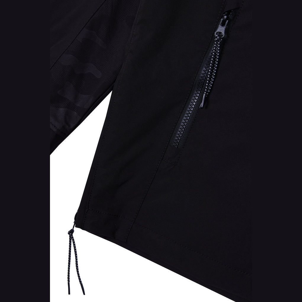 Smoke Rise Windbreaker Utility Jacket - Black