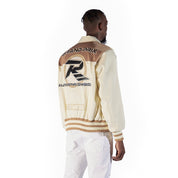 Smoke Rise Windbreaker Racing Jacket - Chalk