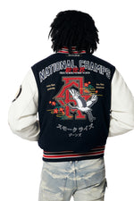 Tokyo Varsity Jacket - Navy