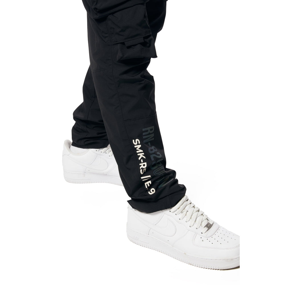 Smoke Rise Utility Windbreaker Cargo Pants - Black