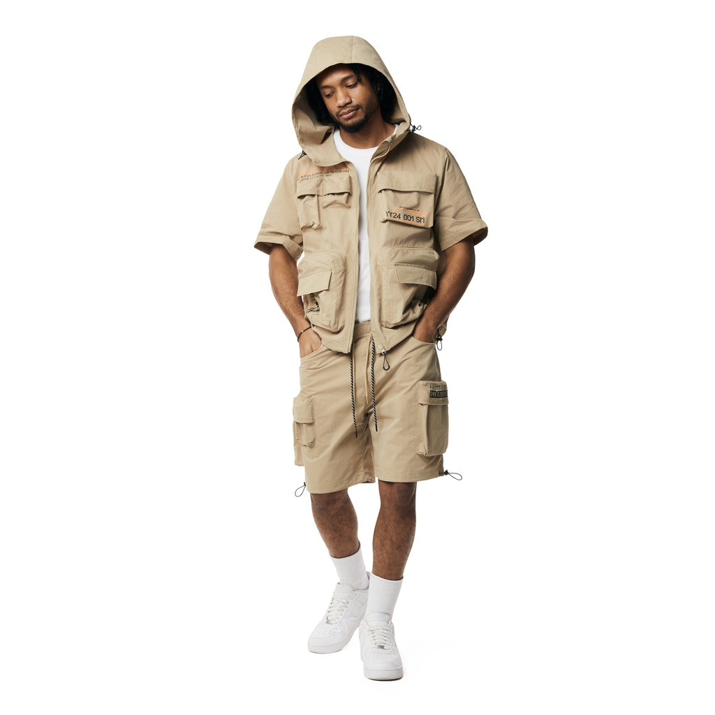 Smoke Rise Utility Windbreaker SS Jacket - Khaki