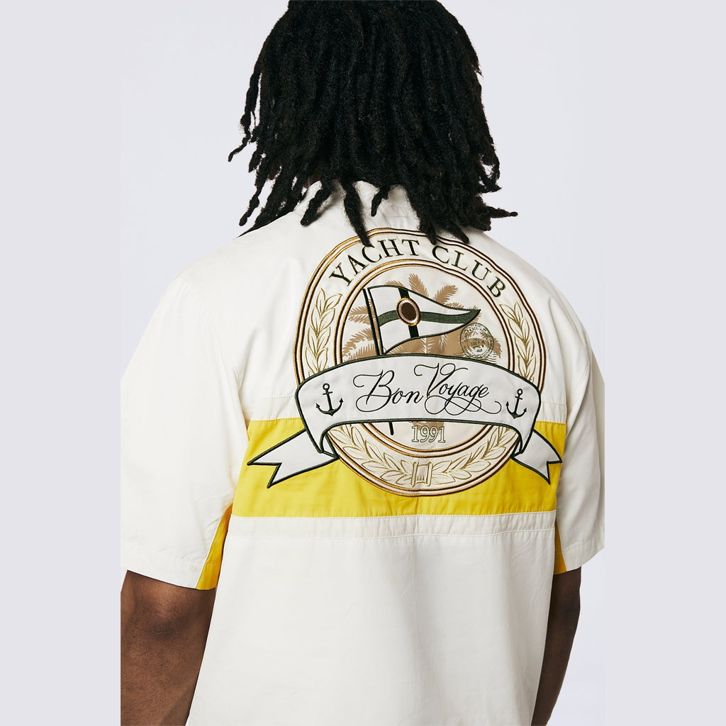 Smoke Rise Yacht Club Short Sleeve Anorak - Snow White