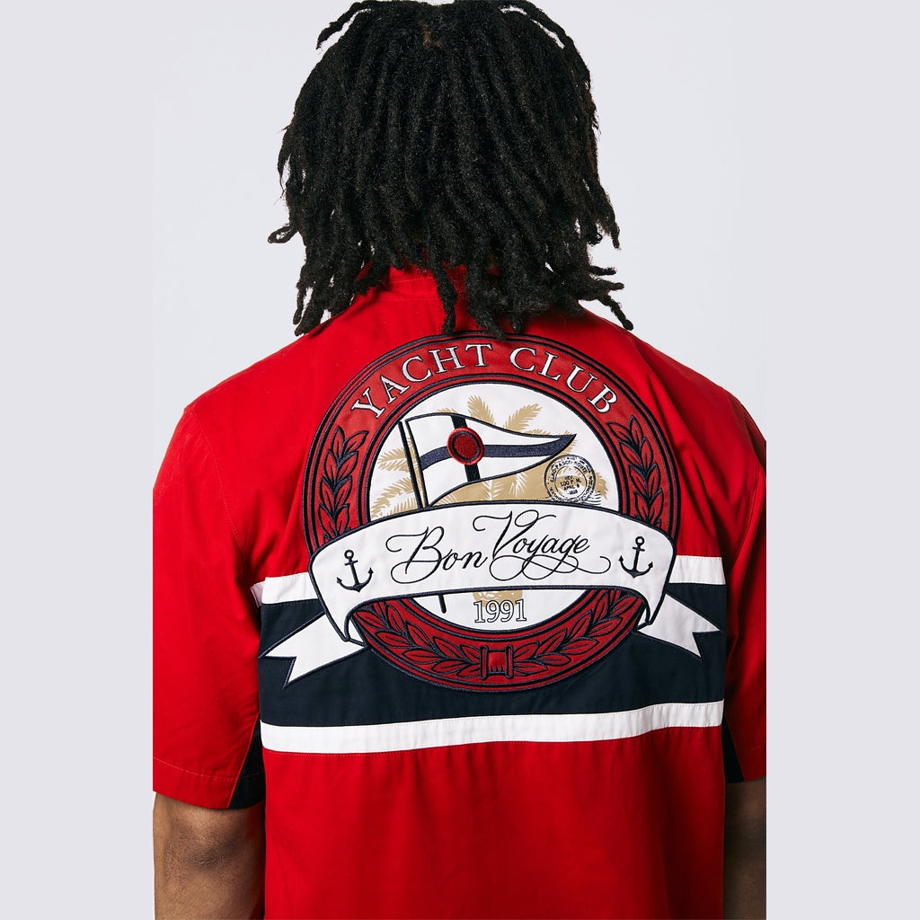 Smoke Rise Yacht Club Short Sleeve Anorak - True Red