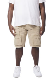 Big and Tall - Multi Cargo Twill Shorts - Khaki