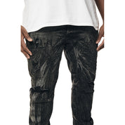 Smoke Rise Big and Tall Big and Tall - Rooting Effect Denim Jeans - Black Matrix