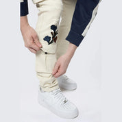 Smoke Rise Slim Tapered Embroidered Cargo Twill Pants - Ecru