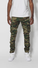Multipocket Cargo Twill Pants