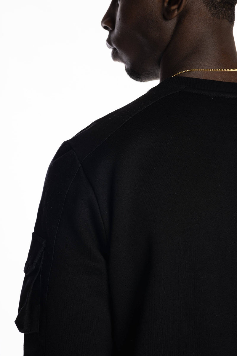 Utility Fashion Sweatshirt Black - Smoke Rise