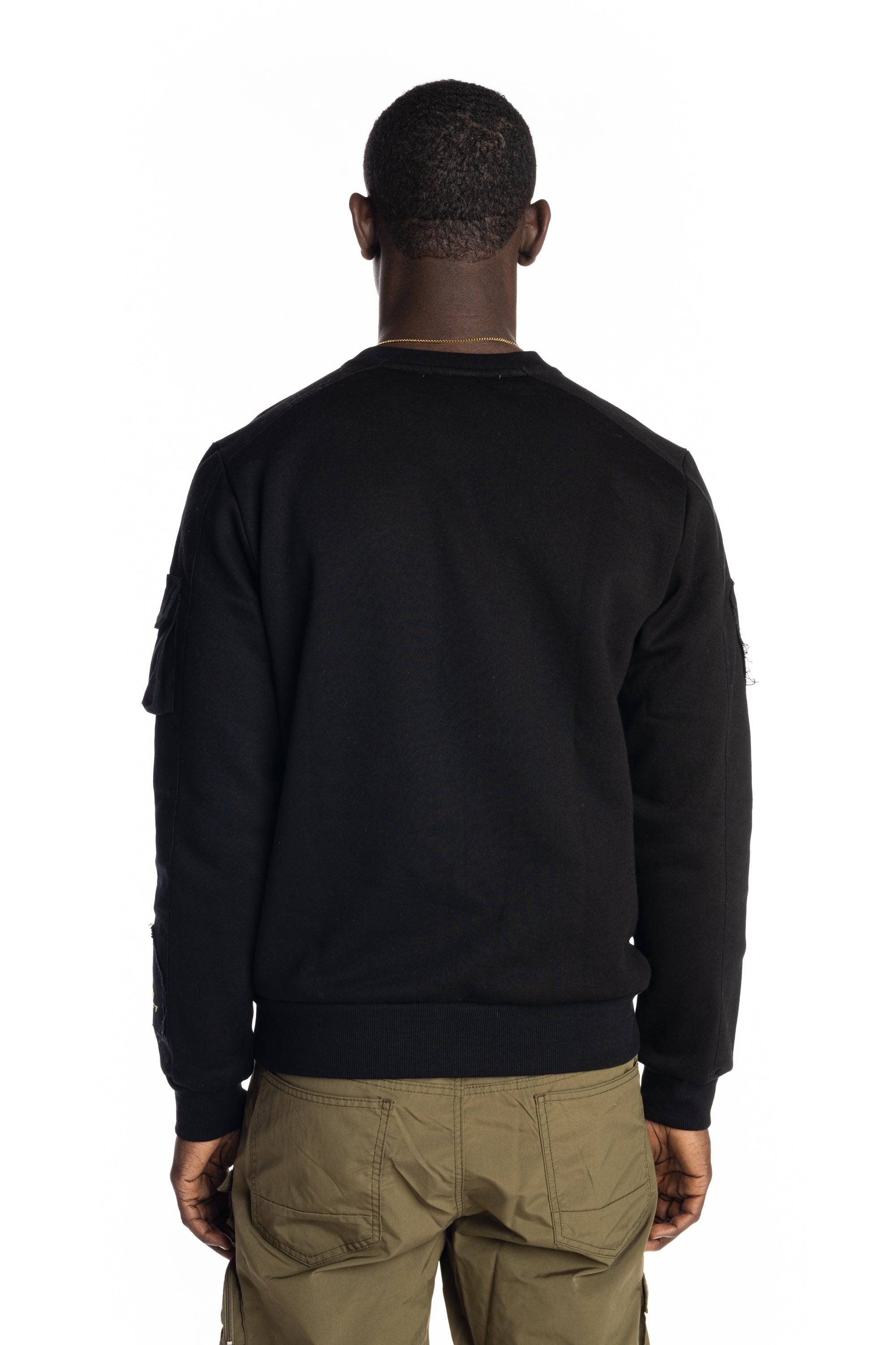 Utility Fashion Sweatshirt Black - Smoke Rise