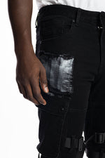 Multipocket Twill Fashion Utility Pants Black - Smoke Rise