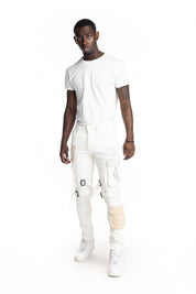 Multipocket Twill Fashion Utility Pants Off White - Smoke Rise