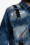 Big and Tall Utility Fashion Jacket - Bristol Blue - Smoke Rise
