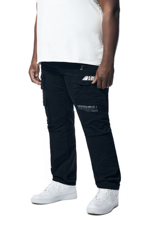 Big and Tall - Utility Printed Twill Cargo Pants