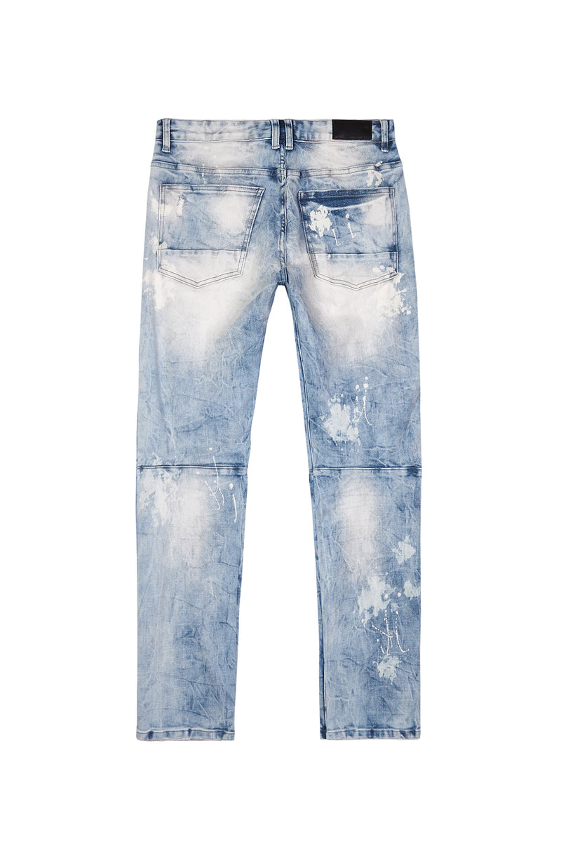 Bleach Washed Rip & Repaired Jeans