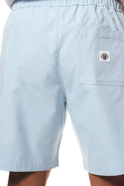 Printed Twill Workwear Shorts - Seabreeze