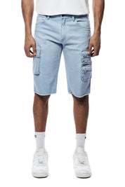 Pigment Dyed Twill Utility Shorts  -Dusty Seabreeze