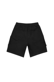 Essential Knit Twill Cargo Shorts - Black
