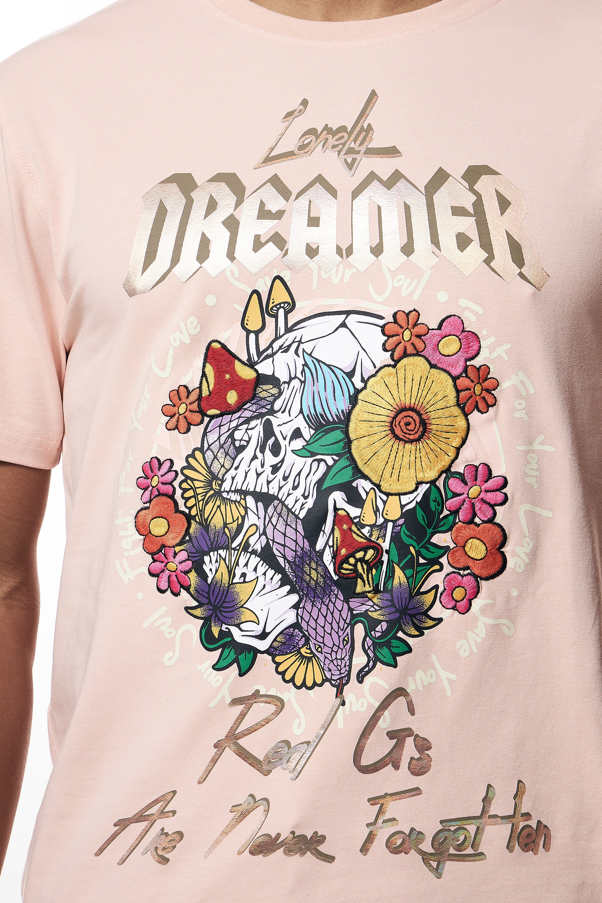 Dreamer Graphic Tee - Peach