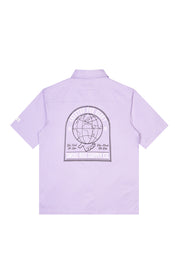 Printed Pitstop Polished Twill Shirt - Dusty Purple