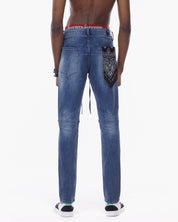 Bleunoir Distressed Mending Jeans - Icy Blue - Smoke Rise