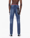 Bleunoir Distressed Mending Jeans - Icy Blue - Smoke Rise