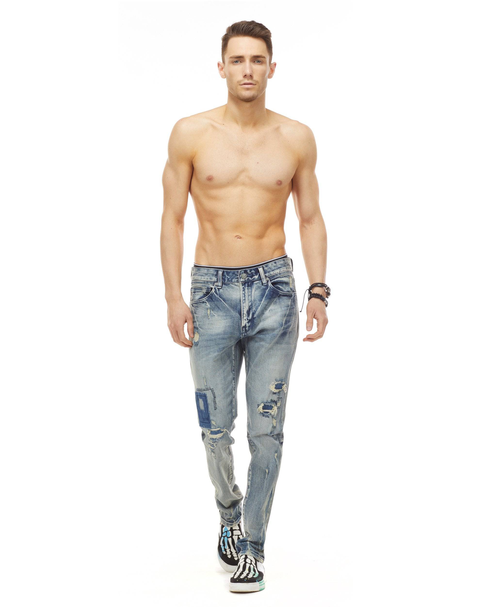 Bleunoir Distressed Jeans - Astral Blue - Smoke Rise
