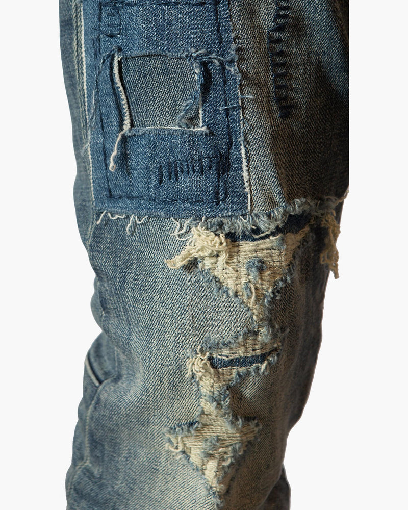 Bleunoir Distressed Jeans - Cordial Blue - Smoke Rise